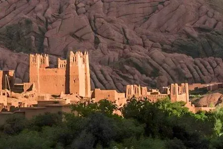 Kasbah Ait Arbi Sunset Experience — A panoramic walk to the historic kasbah at the magic hour of sunset.