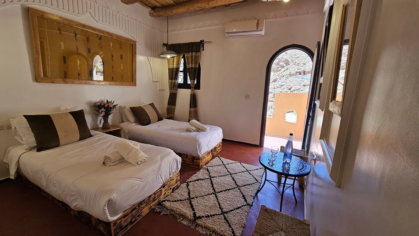 Saada Double Room — Hotel Gorge Dadès, Dades Valley, Morocco